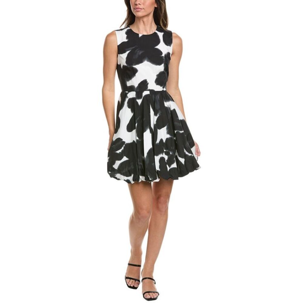 Kenneth Cole Womens  Bubble Hem Mini Dress, White